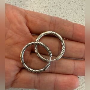 Pandora Moments Charm Hoop Earrings